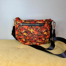 Load image into Gallery viewer, The Roni Nylon Crossbody - Camo Leaves Orange