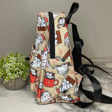 Load image into Gallery viewer, Mini Backpack - Cat Christmas