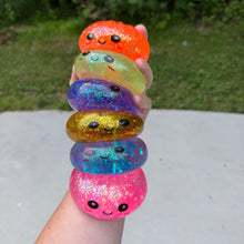 Load image into Gallery viewer, Squishy Toy - Viral Dumpling, Slow Rise Glitter - Purple