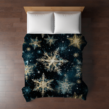 Load image into Gallery viewer, Blanket Christmas #2 - Golden Snowflake - PREORDER