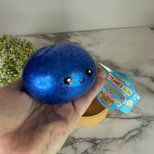 Load image into Gallery viewer, Squishy Toy - Viral Dumpling, Blue Glitter + Water Beads