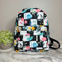 Load image into Gallery viewer, Mini Backpack - Floral Checker