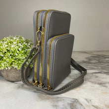 Load image into Gallery viewer, Ivy Crossbody Wallet + Purse - Grey