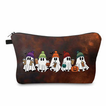 Load image into Gallery viewer, Pouch - Halloween Fall - Ghost Beanie Coffee