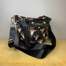 Load image into Gallery viewer, The Roni Nylon Crossbody - Bull Skull Floral