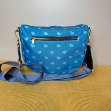 Load image into Gallery viewer, The Roni Nylon Crossbody - Dark Blue Hearts