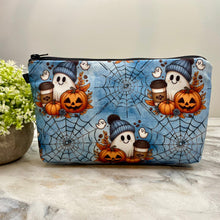 Load image into Gallery viewer, Pouch - Halloween Fall - Pumpkin Ghost Coffee