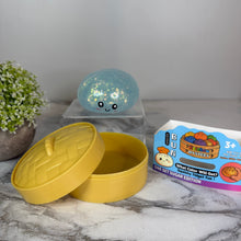 Load image into Gallery viewer, Squishy Toy - Viral Dumpling, Quick Squeeze Glitter - Blue
