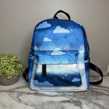 Load image into Gallery viewer, Mini Backpack - Blue Ombre Cloud