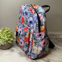 Load image into Gallery viewer, Mini Backpack - Floral Black & White