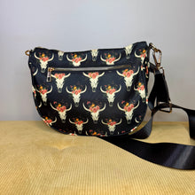 Load image into Gallery viewer, The Roni Nylon Crossbody - Bull Skull Floral