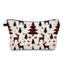 Load image into Gallery viewer, Pouch - Christmas Holiday - Plaid Tree Deer
