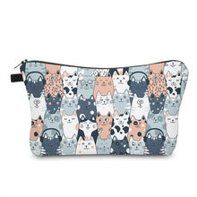 Load image into Gallery viewer, Pouch - Cats In A Row Blue
