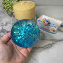 Load image into Gallery viewer, Squishy Toy - Viral Dumpling, Slow Rise Glitter - Blue
