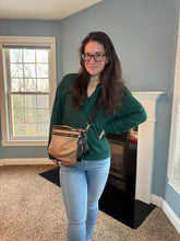 Load image into Gallery viewer, The Roni Nylon Crossbody - Bronze + Black