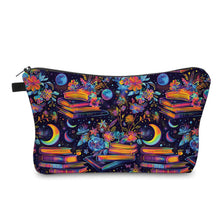 Load image into Gallery viewer, Pouch - Books Neon Galaxy Moon