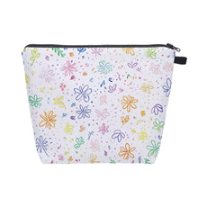 Load image into Gallery viewer, Pouch XL - Colorful Flower Doodles