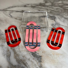 Load image into Gallery viewer, Jumbo Paperclip - Red Crayon