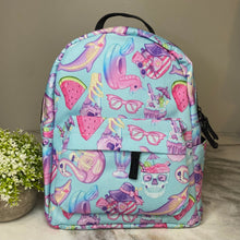 Load image into Gallery viewer, Mini Backpack - Halloween Fall - Skeleton Summer