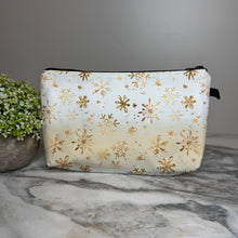 Load image into Gallery viewer, Pouch - Christmas - Snowflake Gold
