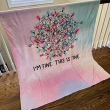 Load image into Gallery viewer, Blanket - Christmas - I'm Fine