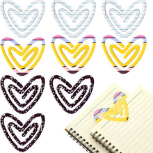 Load image into Gallery viewer, Jumbo Paperclip - Heart Composition Notebook