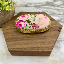 Load image into Gallery viewer, Compact Mirror - Pink Floral (by shape)