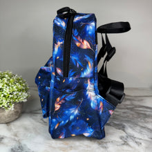 Load image into Gallery viewer, Mini Backpack - Blue Feather