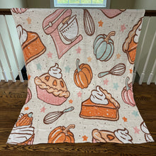 Load image into Gallery viewer, Blanket - Halloween - Fall Cake Pie Baking