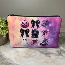 Load image into Gallery viewer, Pouch - Halloween Fall - Halloween Things Purple Black