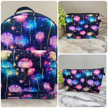 Load image into Gallery viewer, Mini Backpack, Pouch, & Mini Pouch Bundled Set - Rainbow Dandelion