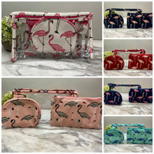 Load image into Gallery viewer, Trio Set Pouch + Clamshell - Flamingo