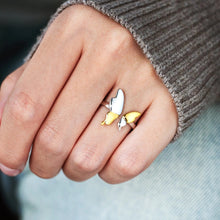 Load image into Gallery viewer, 925 Sterling Silver Butterfly Ring