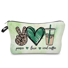 Load image into Gallery viewer, Pouch - Coffee, Peace Love Iced Coffee