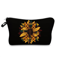 Load image into Gallery viewer, Pouch - Floral, Sunflower Plaid