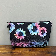 Load image into Gallery viewer, Pouch - Sunflower Purple Pink Mint Rainbow Glitter