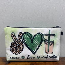 Load image into Gallery viewer, Pouch - Coffee, Peace Love Iced Coffee