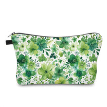Load image into Gallery viewer, Pouch - Dark &amp; Light Green Floral
