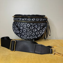 Load image into Gallery viewer, Roni - Nylon Crossbody - Black &amp; Grey Animal
