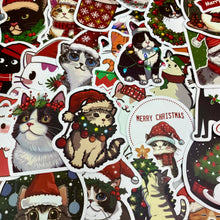 Load image into Gallery viewer, Stickers - Christmas Cats
