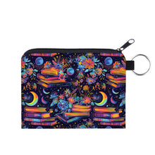 Load image into Gallery viewer, Mini Pouch - Books Neon Galaxy Moon
