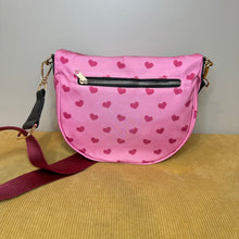 Load image into Gallery viewer, The Roni Nylon Crossbody - Light Pink Hearts
