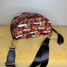 Load image into Gallery viewer, The Roni Nylon Crossbody - Christmas Winter Highland Cow
