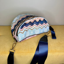 Load image into Gallery viewer, The Roni Nylon Crossbody - Christmas Snowflake Blue Pink

