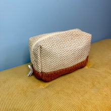 Load image into Gallery viewer, Travel Pouch - Chevron Neutrals
