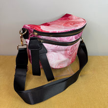 Load image into Gallery viewer, The Roni Nylon Crossbody - Pink Purple Ombré Roses
