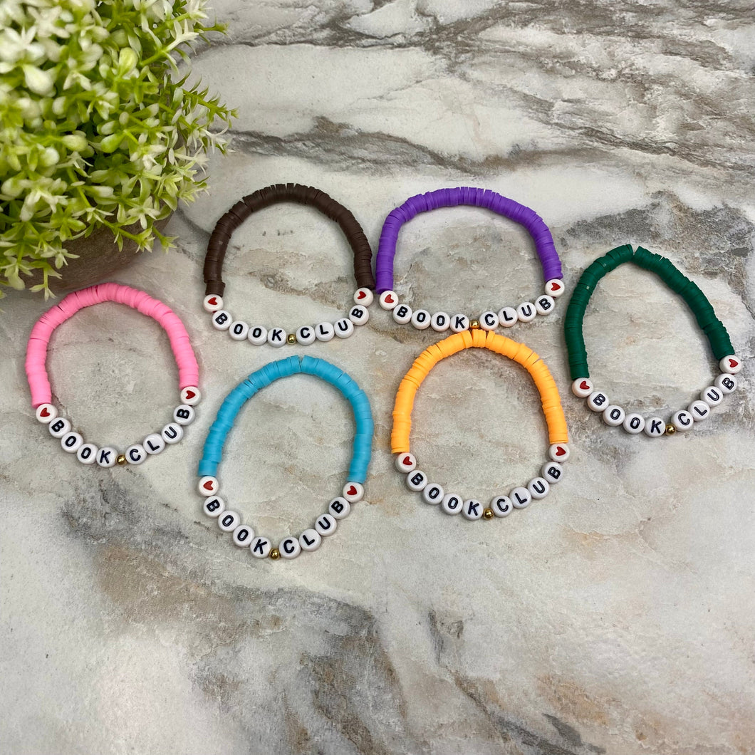 Bracelet - Clay + Bead - Book Club