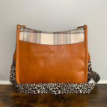 Load image into Gallery viewer, Aubree Crossbody Purse - Camel &amp; Plaid
