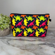 Load image into Gallery viewer, Pouch - Dino Dinosaur Red Green Yellow
