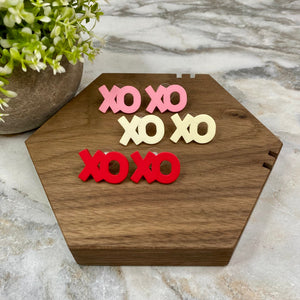 Acrylic Stud Earrings - Valentine’s Day - Xoxo